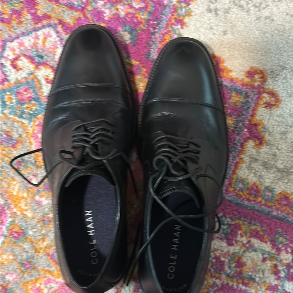 Cole Haan Black Leather Dress Shoes